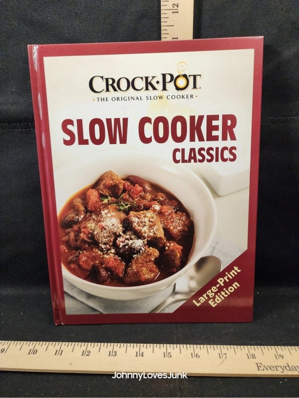Crockpot Slow Cooker Classics Recipe Cookbook Complete Used Large Print Edition
